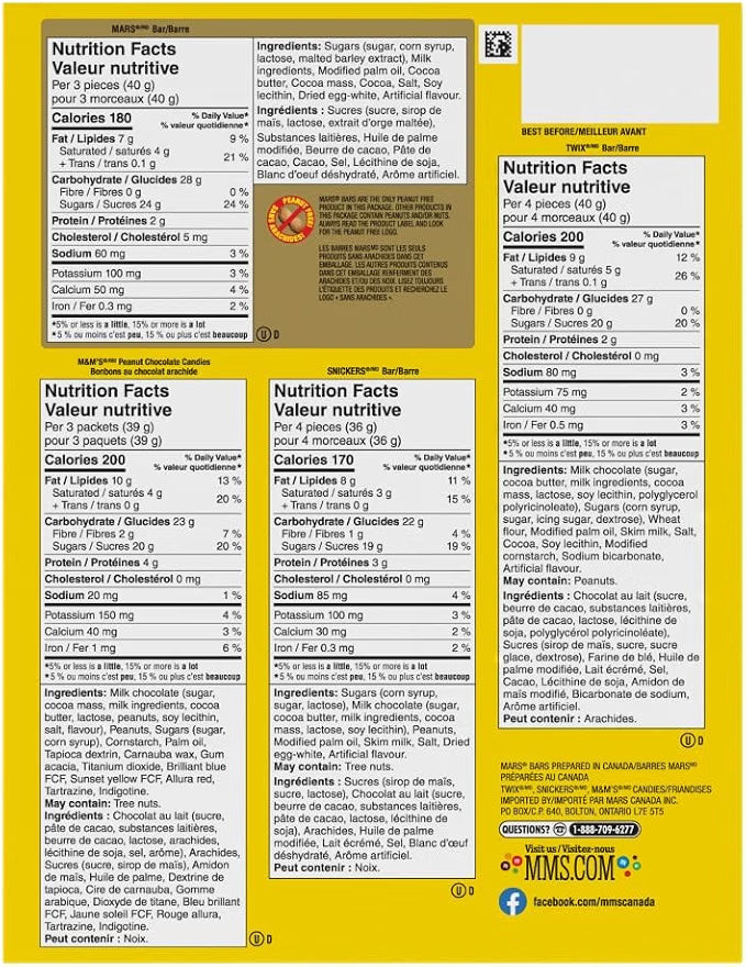 MARS Variety, Halloween Chocolate Candy, Assorted Fun Size, 120 Count