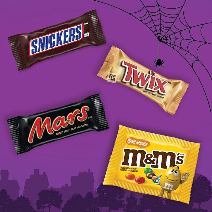 MARS Variety, Halloween Chocolate Candy, Assorted Fun Size, 120 Count
